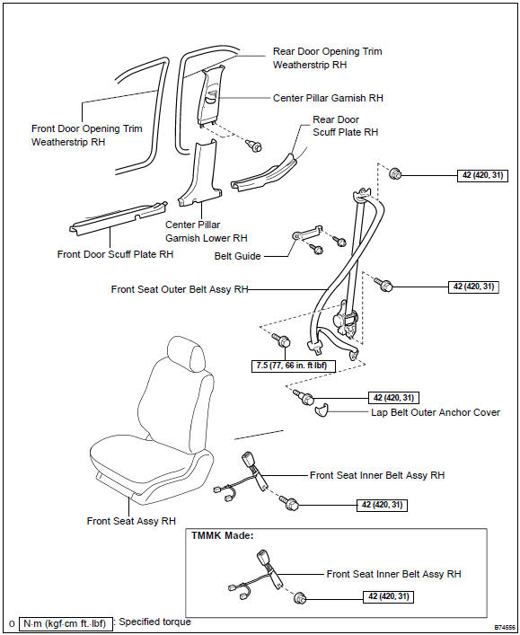 1999 toyota camry 2024 seat belt buckle